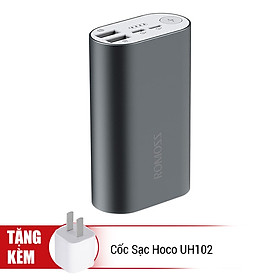 Pin Sạc Dự Phòng Romoss ACE 10000mAh 2 Cổng Sạc Input + Tặng Adapter Sạc Hoco UH102 - Hàng Chính Hãng