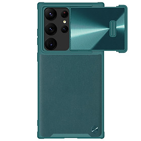 Ốp Nillkin bảo vệ Camera cho Samsung Galaxy S23 Ultra Nillkin CamShield Leather Case S nắp đậy bảo vệ Camera - Hàng Chính Hãng