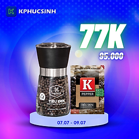 Tiêu đen hạt túi K Pepper 50g