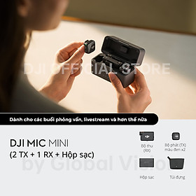 Mua Bộ micro không dây cài áo DJI Mic Mini nhỏ gọn nhẹ  khử ồn chất lượng (DJI Mic Mini) - Hàng chính hãng