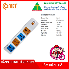 Mua Ổ Cắm Nối Dài Comet CES10405 - Hàng Chính Hãng