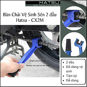 Hình ảnh Bàn Chải Vệ Sinh Sên / Xích Xe Đạp & Xe Máy 2 Đầu 