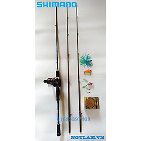 Bộ Cần Câu Lure Máy Ngang Shimano 1m8- 2m1- 2m4