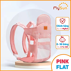 Đai địu vải 4 tư thế có đỡ cổ cho bé sơ sinh, trẻ em 36 tháng tuổi ngồi xe máy an toàn - MySun