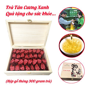 Hộp Trà Xanh Gỗ Thông Tân Cương Xanh 300 gram