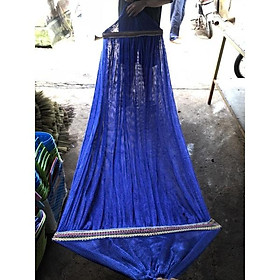 Mua Võng lưới dù hai lớp 2m60x0.5m hai đầu lõi thép viền bố dù võng tự bung móc lên là nằm lổ nhỏ không mắc cút quần