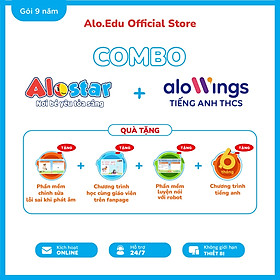 [Gói 9 năm] ALOSTAR và ALOWINGS Tiếng Anh - Học tiếng Anh online trên app Dành cho Mầm non và THCS