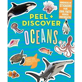 Sách - Peel + Discover: Oceans by Workman Publishing (US edition, paperback)