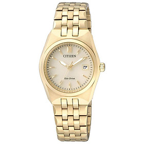 Đồng Hồ Nữ Citizen Dây Thép Không Gỉ EW2292-67P - Mặt Vàng