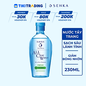 Nước tẩy trang sạch thoáng Senka A.L.L.Clear Water Fresh 230ml