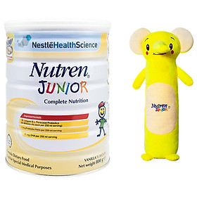 Sản Phẩm Dinh Dưỡng Y Học Nutren Junior Lon 800g + Tặng Gối Ôm Con Voi