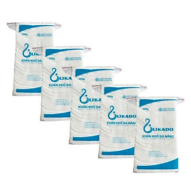 Combo 5 bịch khăn vải đa năng likado 300g (kt14x20)