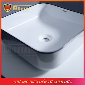 CHẬU LAVABO  VUÔNG VIỀN ĐEN, NHẬP KHẨU CAO CẤP CHÍNH HÃNG RHENWARE LVB-2604