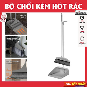 Mua Chổi Quét Nhà Gấp Gọn Thông Minh Kèm Hót Rác Cán Dài 2 Trong 1 Đa Năng. Xoay 180 Độ Quét Sạch Mọi Ngóc Ngách Trong Nhà