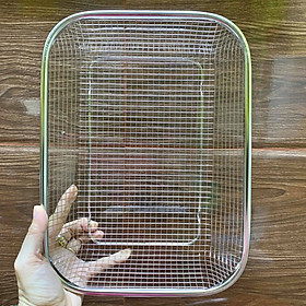 Mua Rổ inox dày không gỉ 29x21 cm ( size Trung )