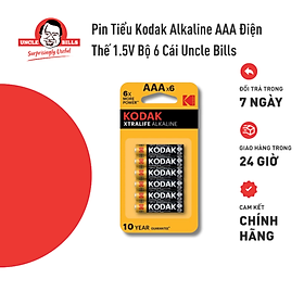 Hình ảnh Bộ 6 Pin Kodak Alkaline AAA UBL IB0217