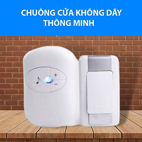 Mua Chuông Cửa Không Dây Báo Khách Chống Nước Màu Trắng