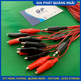 DÂY MÁY ĐIỆN CHÂM 4 ĐẦU RA CHUÔI NHỰA PHỤ KIỆN MÁY CHÂM CỨU XUNG ĐIỆN