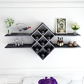Mua kệ phòng khách treo tường gp26 - đen