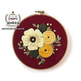Mua Bộ KIT Dụng Cụ Thêu Tranh Chữ Thập Thủ Công Nguyên liệu tự thêu tay cơ bản Handmade DIY Thiên Nhiên tươi đẹp- NA NA SHOP