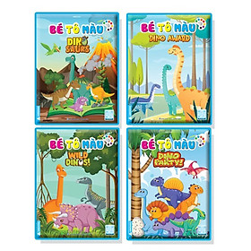 Combo Bé Tô Màu - Dinosaurs (Bộ 4 Cuốn) _ABB