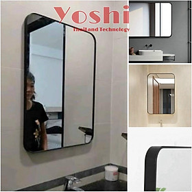 Mua GƯƠNG VUÔNG VIỀN ĐEN 50*70