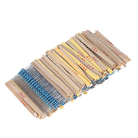 Bộ Điện Trở Màng Kim Loại (2000 Cái 1/4W 100 Giá Trị 1 ohm Đến 1M ohm)