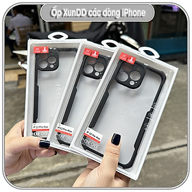 Ốp lưng cho iPhone 12 Pro Max - 13 Pro Max - 14 Pro Max trong viền nhựa dẻo XunDD - Hàng Nhập Khẩu - Iphone 12 Pro Max