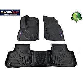 Thảm lót sàn ô tô Audi Q8 2019 - 2020 Nhãn hiệu Macsim chất liệu nhựa TPV cao cấp màu đen