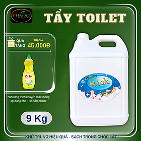Nước Tẩy Toilet Rick Can 9Kg - Tặng 1 Nước Rửa Chén Zily 750 Gr