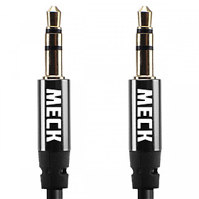 Mua Dây Cáp Âm Thanh Aux 3.5mm MECK (1m): Stereo Audio Auxiliary Headphone Jack