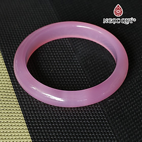 Vòng tay chalcedony bản hẹ (10 - 11mm) - Ngọc Quý Gemstones