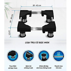 Chân Kệ Máy Lọc Nước Máy Rửa Chén Quạ Điều chỉnh 30-46 cm DVCK-00001 