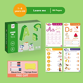 Đồ chơi Giáo dục sớm Thẻ Flashcard thông minh cho bé xóa được, học liệu giáo dục sớm thương hiệu Lalala Baby