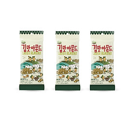 Combo 3 gói Hạt Hạnh Nhân Tẩm Vị Rong biển Tom's Farm Hàn Quốc 30G