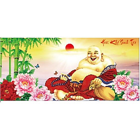 Tranh thêu chữ thập hòa khí sinh tài -X8109