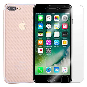 Mua Bộ Kính Cường Lực iPhone 7 Plus / 8 Plus Remax (Trong Suốt) Và Miếng Dán Mặt Sau Vân Carbon (Trong suốt) - Hàng Chính Hãng