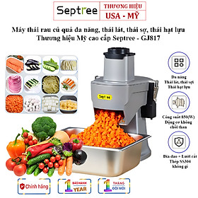 Mua Máy thái rau củ quả đa năng  thái lát  thái sợi  thái hạt lựu Thương hiệu Mỹ cao cấp Septree - GJ817 - Hàng Nhập Khẩu (Bảo Hành 12 Tháng)