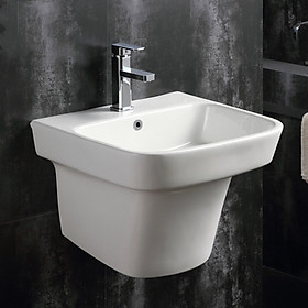 CHẬU LAVABO TREO TƯỜNG LIỀN CHÂN