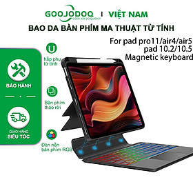 Mua  HÀNG CHÍNH HÃNG GOOJODOQ  Bàn Phím Bluetooth Không Dây GOOJODOQ Từ Tính Dành Cho Ipad Pro 11 Air 5 4 10.9 Gen 9th 8th 7th 10.2 Bảo hành chính hãng