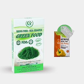 Rong nho biển GREEN FOOD - Sea grapes - Giàu vitamin, khoáng chất và các axit amin  (Hộp 100g)