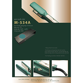 Máy kẹp duỗi tóc bản lớn M-534A