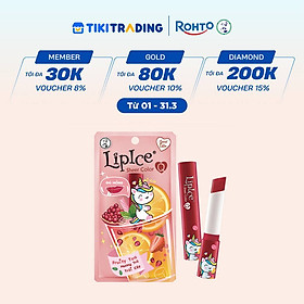 Son dưỡng có màu hiệu chỉnh sắc môi tự nhiên LipIce Sheer Color Q 2.4g Trà Trái Cây - Đỏ Hồng