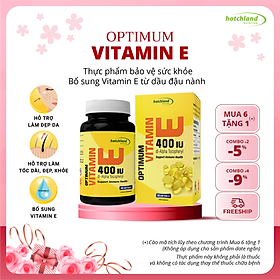 Viên uống bổ sung vitamin E giúp da, tóc đẹp Optimum Vitamin E chính hãng [Hộp 60 Viên]-HL3692