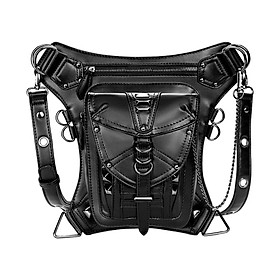 Gothic Steampunk Waist Bag Fanny Pack Retro Motorcycle Satchel Thigh