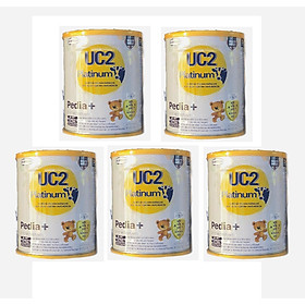 Combo 5 lonSữa bột UC2 Platinum Pedia+ lon 800g (giúp bé cải thiện tình trạng biếng ăn, dành cho trẻ từ 1 tuổi trở lên)