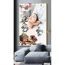 Tranh Tráng Gương Chủ Đề Thảo Dược Đông Y - Spa Dưỡng Sinh ĐY03 - Size S 40x60CM