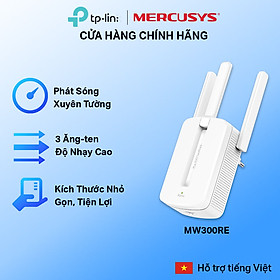 Mua  Hỏa Tốc  Bộ Mở Rộng Sóng Wifi Mercusys MW300RE Chuẩn N 300Mbps