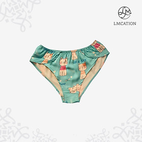 Quần lót ngủ lụa cao cấp LMcation - Hoa văn