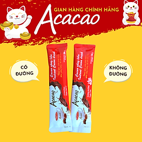 COMBO 01 túi CÓ ĐƯỜNG + 01 túi KHÔNG ĐƯỜNG Bột cacao uống liền ACACAO